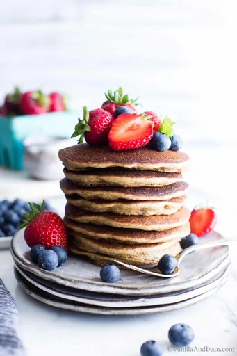 Pancake senza glutine al lievito madre (in giornata o durante la notte)