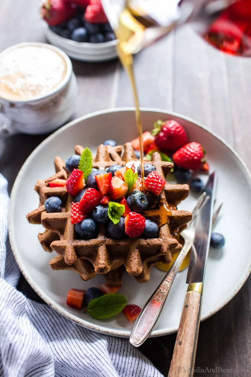 Gluten-Free Sourdough Waffles (Same Day or Overnight)