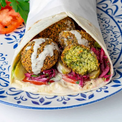 Wrap de falafel (repleto de sabor y proteínas)