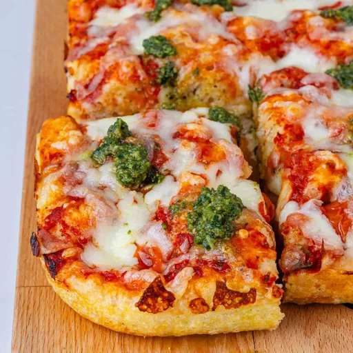 Pizza Focaccia (Masa Fácil sin Amasar)