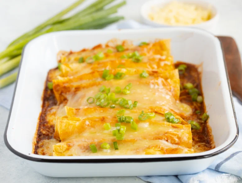 Enchiladas fáciles de espinacas y ricotta