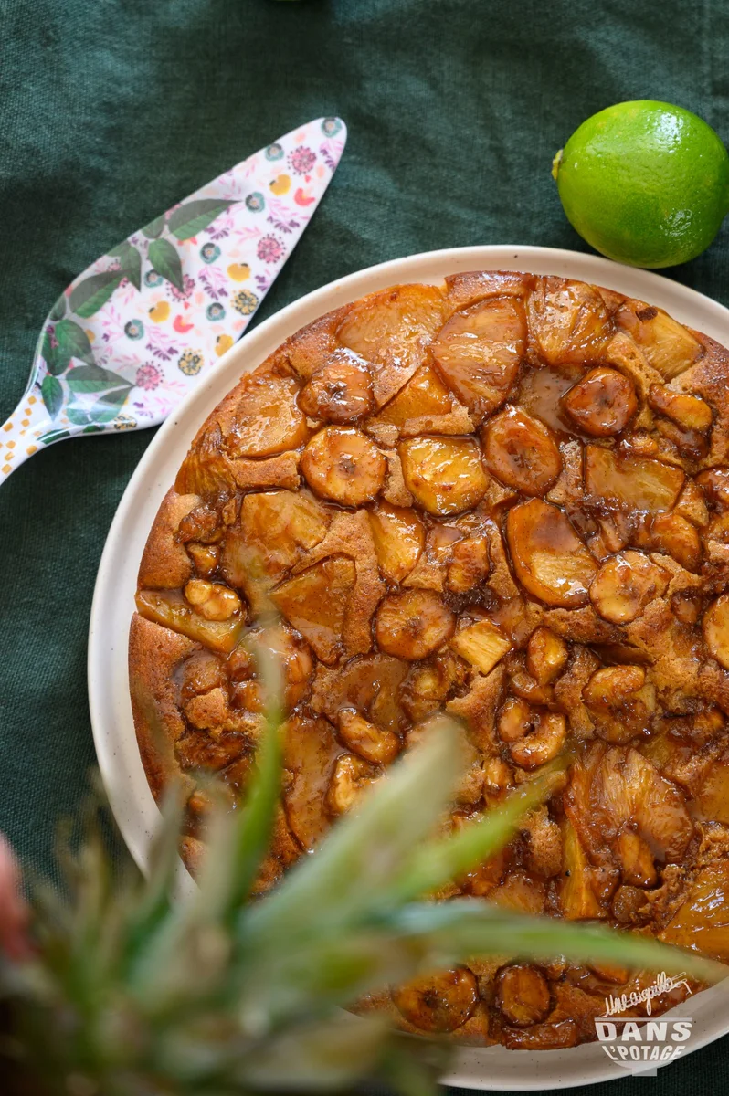 Gâteau créole ananas-banane