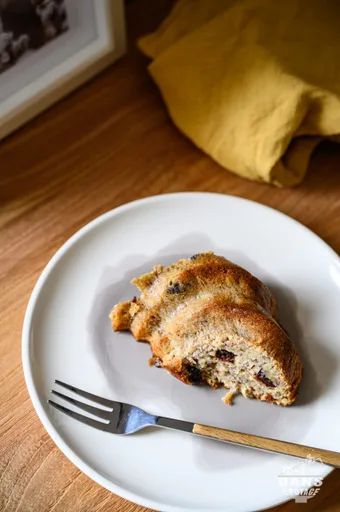 Banana bread à la cannelle et cranberries (IG bas)
