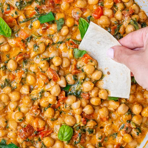 Garbanzos a la crema (Cena fácil en 20 minutos)