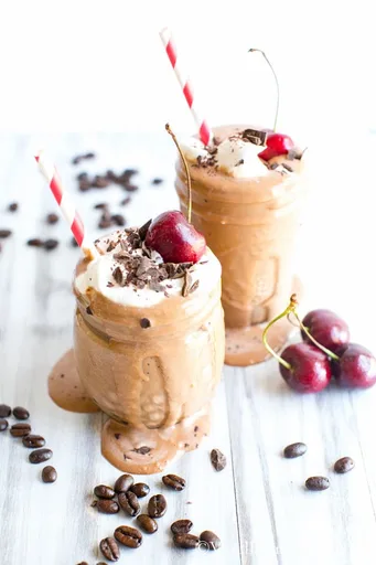 Batido vegano de moca