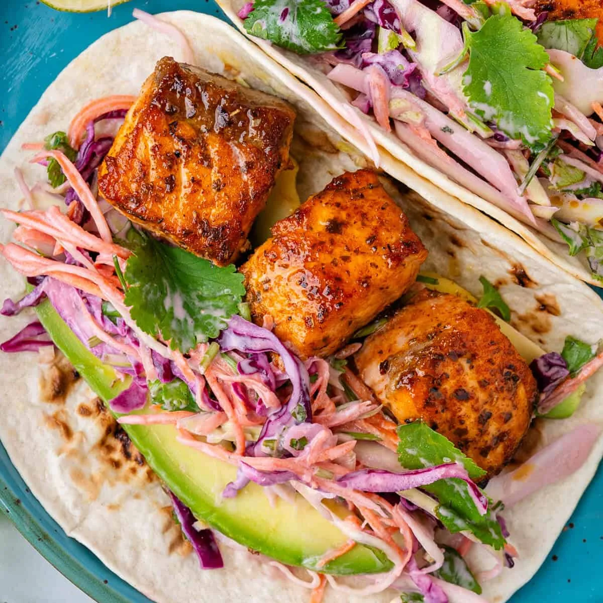 Salmon Tacos (Healthy, Delicious under 30 Minutes)