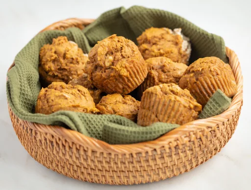 Muffins de calabaza y plátano