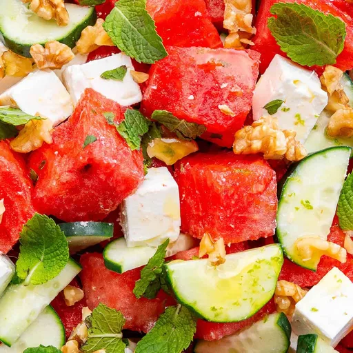 Ensalada de sandía y feta
