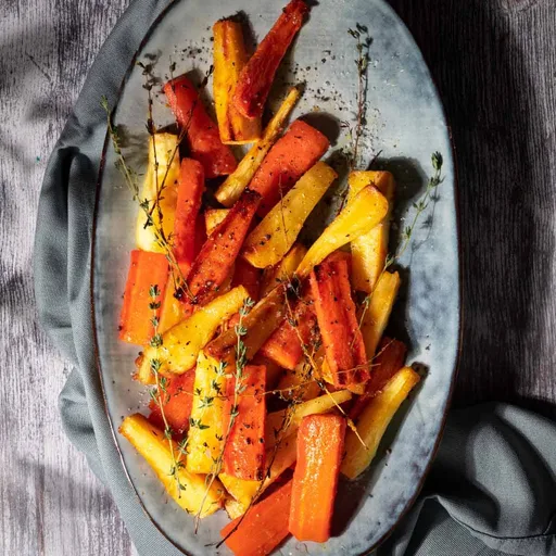 Las mejores zanahorias y chirivías asadas con miel