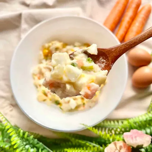 Korean Mashed Potato Salad with Egg