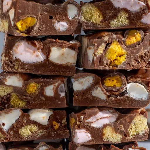 Easy Rocky Road Fudge