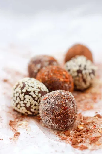 Chocolate Truffles with Chile Mocha