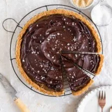 Brown Butter Salted Caramel Chocolate Ganache Tart