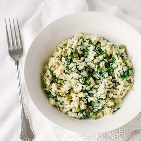 Vegan Rocket & Pea Risotto