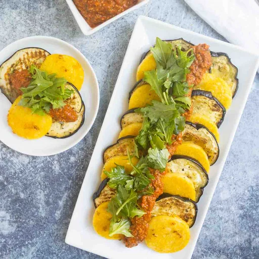 Crispy Polenta with Eggplant