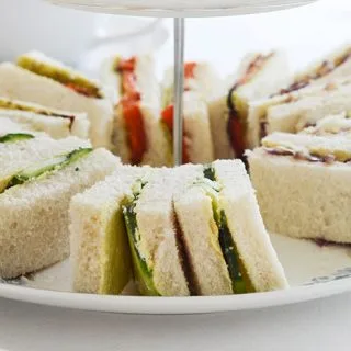 Sándwiches de té veganos