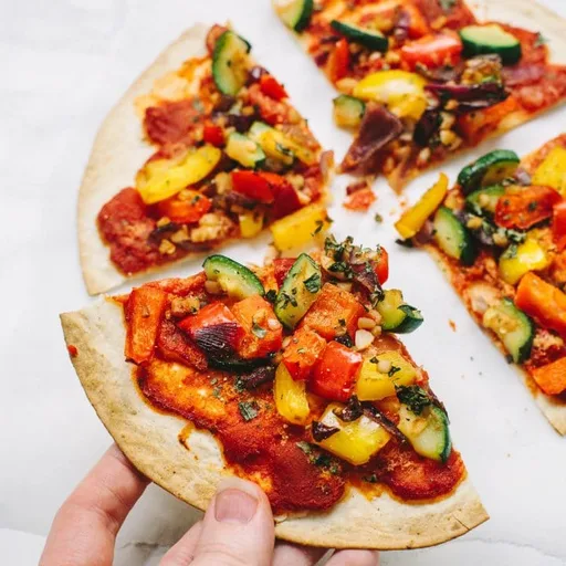 Pizza de Tortilla Saludable (Vegana)