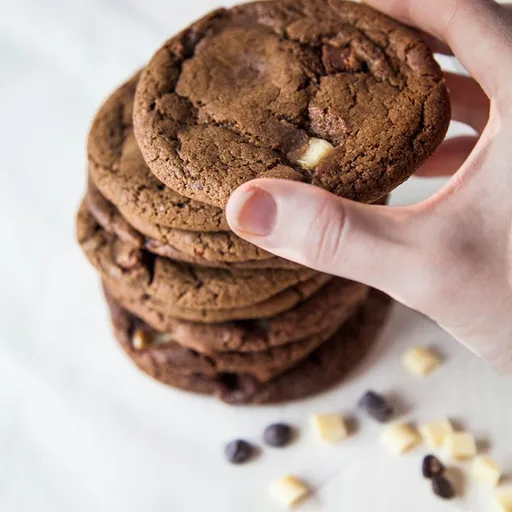 Vegan Double Chocolate Cookies