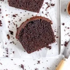 Moist Olive Oil Chocolate Loaf Cake