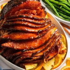 Baked Honey Butter Brown Sugar Glazed Ham