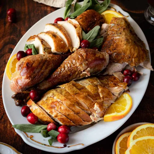 Pavo Asado a la Salvia con Cítricos