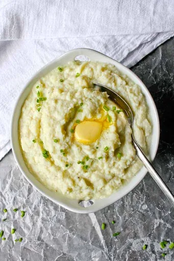 Puré de coliflor al ajillo