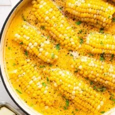 Cajun Milk-Boiled Corn on the Cob (dairy-free!)