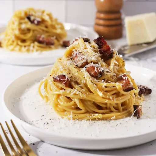 Spaghetti Carbonara for Two (No Cream)