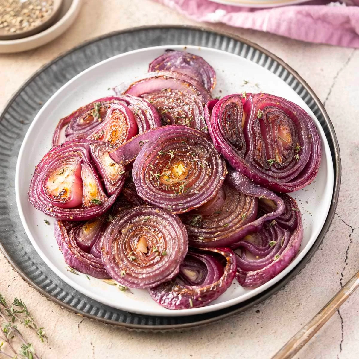 Roasted Red Onions