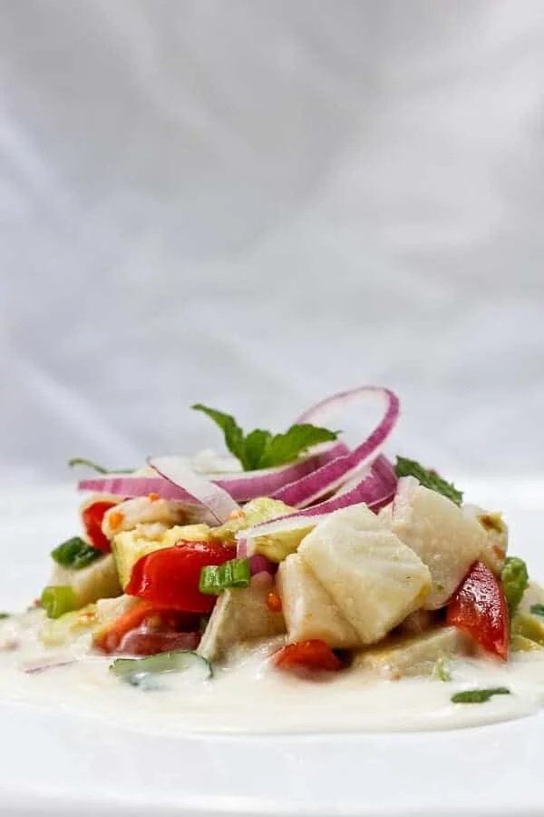 Fish Ceviche with Grapefruit + Flounder