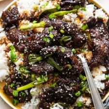 Easy Mongolian Beef Recipe (9-Ingredients!)