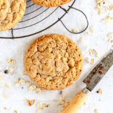 Soft and Chewy 30 Minute Peanut Butter Oatmeal Cookies