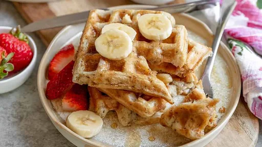 Vegan Sourdough Waffles