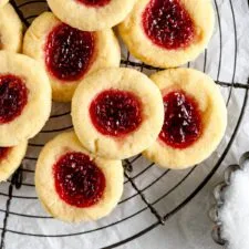 Soft and Buttery Raspberry Thumbprint Cookies