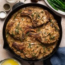 Smothered Pork Chops with Mushroom Gravy