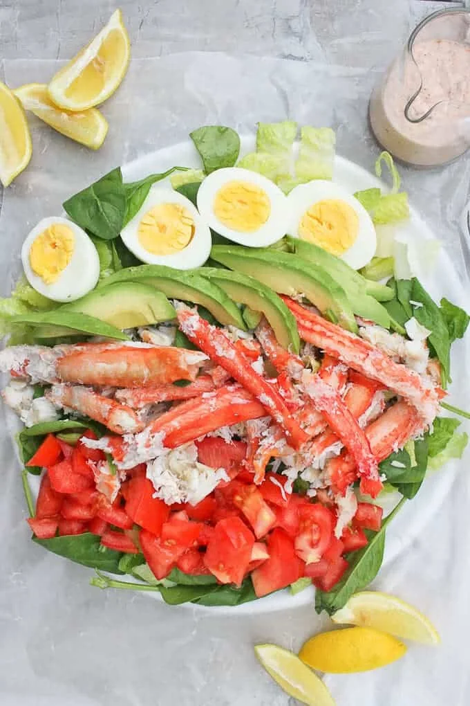 Crab Louie Salad with King Crab