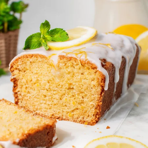 Bizcocho vegano de limón jugoso