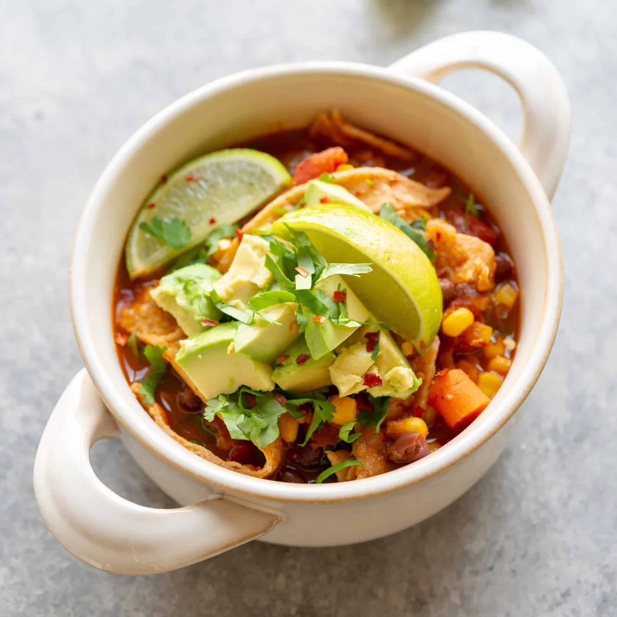 Weeknight Vegan Tortilla Soup