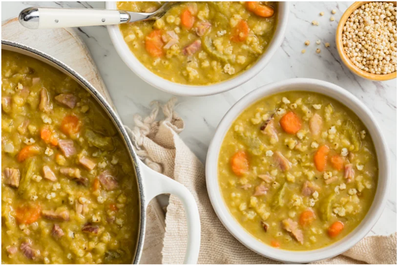 Sopa de Guisantes partidos con Sorgo