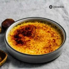 Crème brûlée de castañas con crema de castañas