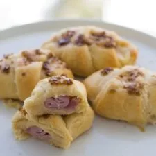Rollitos de Cruasán de Jamón y Queso