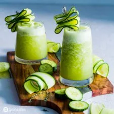 Granizado de margarita con pepino, miel y tomillo