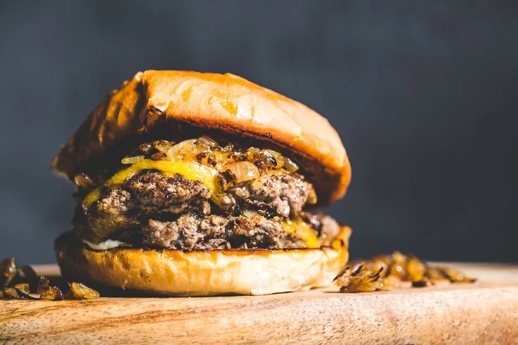 Quick and Dirty Flat Top Cheeseburger