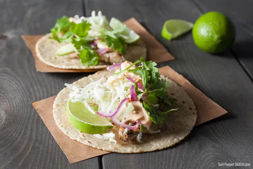 Tacos de pescado a la parrilla