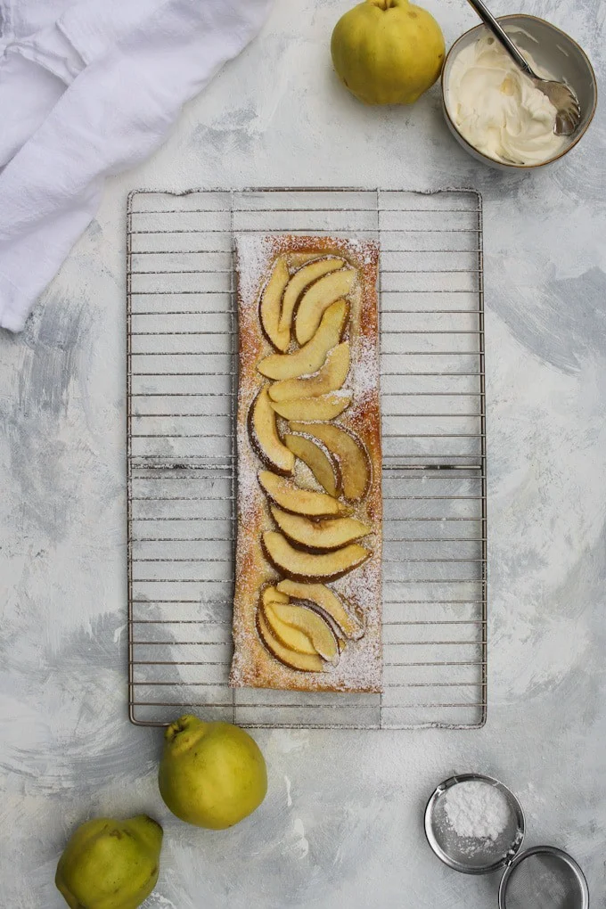 Quince Recipe: Puff Pastry Tart