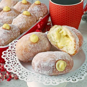 Bavarian Cream Donuts