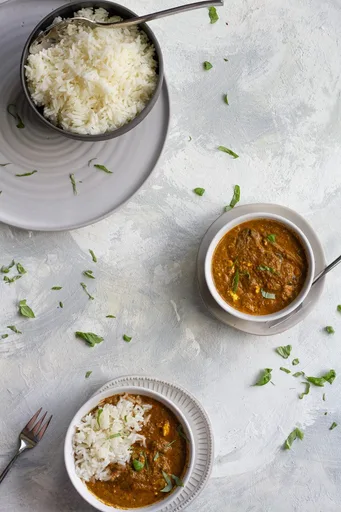 Palak Paneer con feta (Saag Paneer)