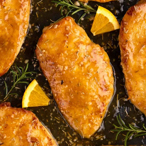 Receta de pechuga de pollo con salsa de naranja y romero
