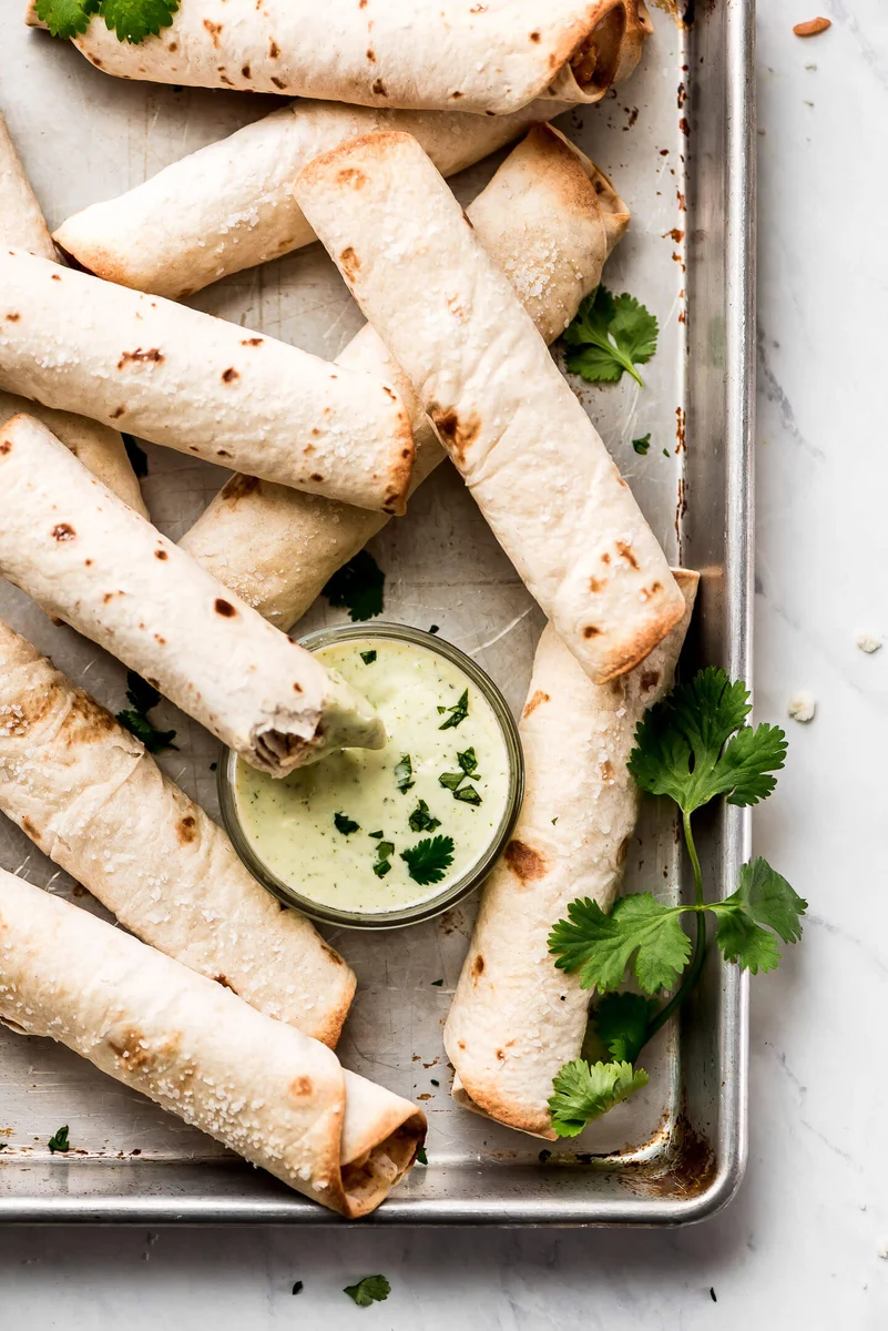 Creamy Chicken Taquitos