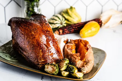 Pechuga de pavo ahumada con glaseado de miel